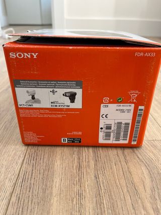 Sony FDR-AX33 Handycam 4K Como nueva.