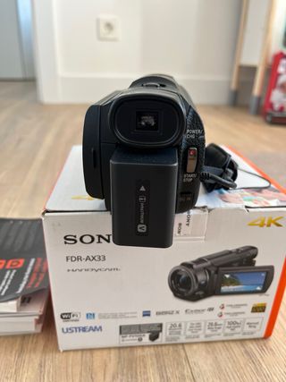Sony FDR-AX33 Handycam 4K Como nueva.