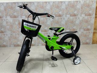Bicicleta niño Crosser R16 verde aluminio