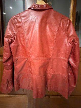 Chaqueta de piel Ian Carlo Roja