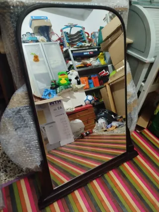 Espejo Zara Home Negro/Plateado