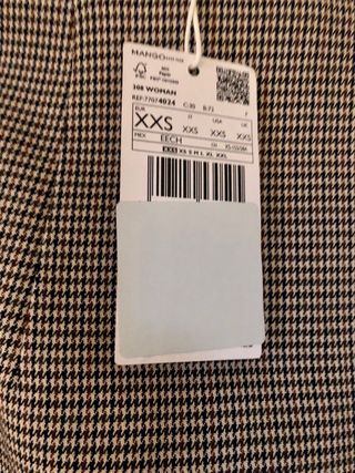 Falda Mango pata de gallo Talla XXS