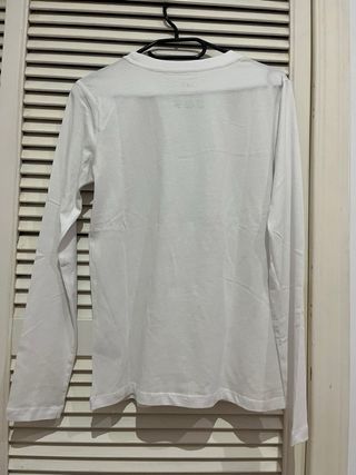 Camiseta blanca básica manga larga Primark 2XS