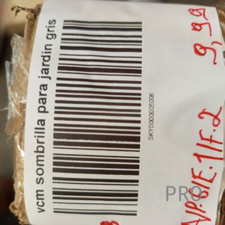 Sombrilla de Playa 160cm, Gris - VCM