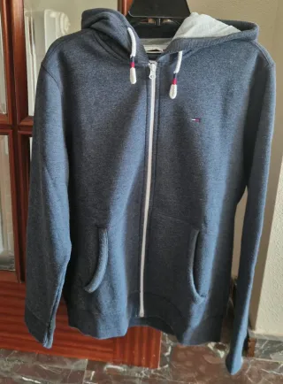 Sudadera Tommy Hilfiger con capucha Gris Talla L