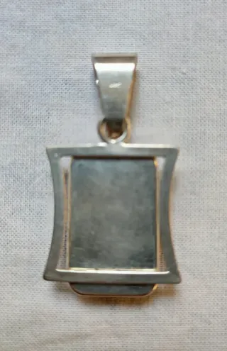 COLGANTE OJO DE TIGRE EN PLATA