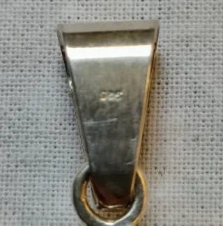 COLGANTE OJO DE TIGRE EN PLATA