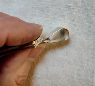 COLGANTE OJO DE TIGRE EN PLATA