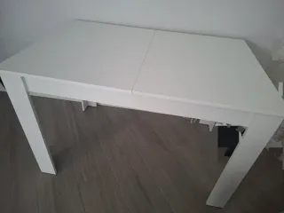 Mesa comedor extensible blanca