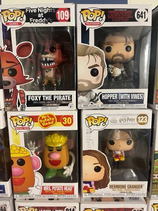 Funko Pop! Harry Potter, Foxy, Iron Man, etc.