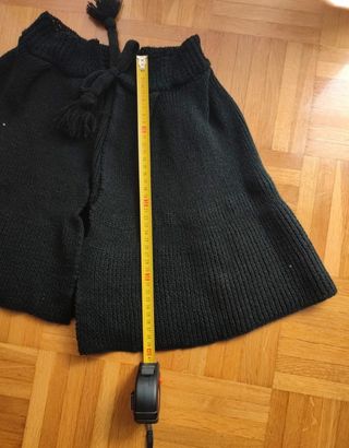 Capa/Poncho Niña Negro Talla Única