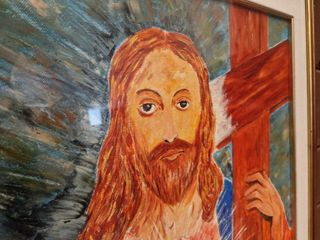 Quadro Roberto Lombardi Sacro Cuore Anni '80