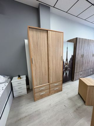 Armario puertas correderas 4 cajones