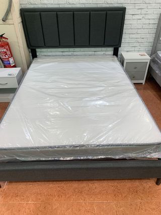 Cama Matrimonial + Colchón 135x190cm