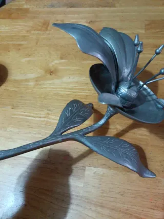 Cenicero Vintage Flor Metal