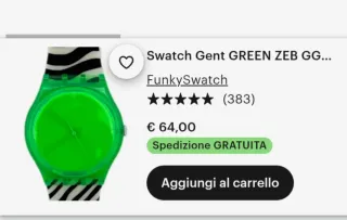 Swatch Orologio Verde Nuovo