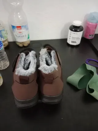 Botas invierno mujer peluche marrones