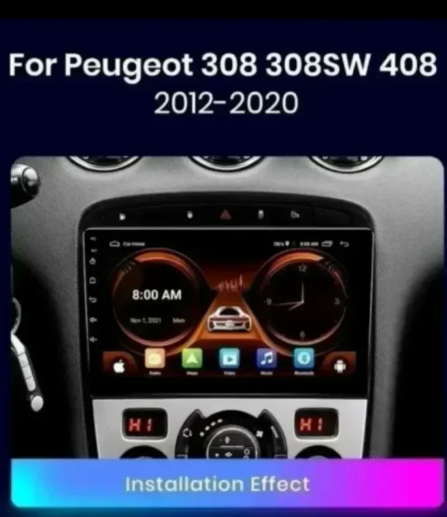 Radio Android Peugeot 308-308SW-408 (2012-2020)