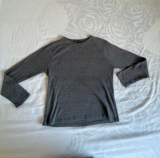 Jersey Zara gris manga larga mujer Talla M