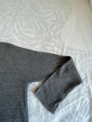 Jersey Zara gris manga larga mujer Talla M