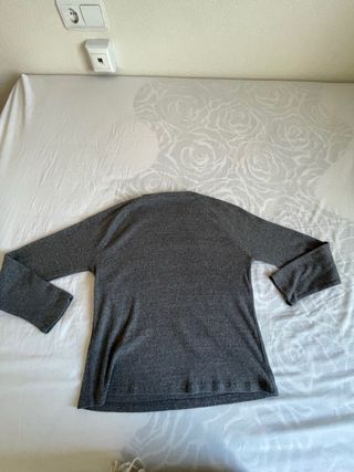 Jersey Zara gris manga larga mujer Talla M