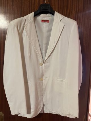 Chaqueta americana blanca hombre Talla M