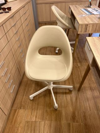 Poltrona ufficio beige/bianco