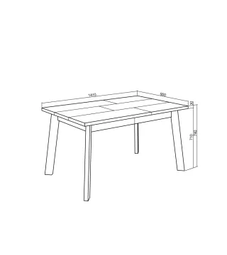 Mesa de comedor de madera