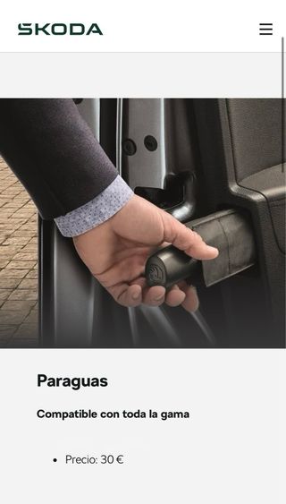 Pack Paraguas Oficiales Skoda Gris