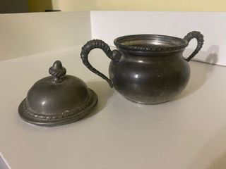 Zuccheriera in peltro