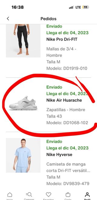 Zapatillas Nike Huarache Blancas Talla 43 nuevos