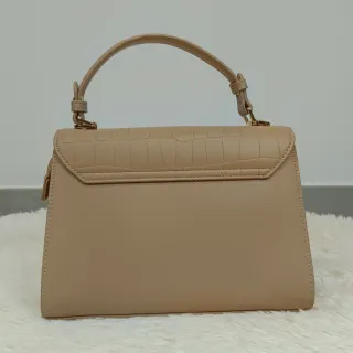 Bolso Caqui y Blanco