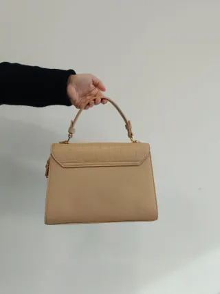 Bolso Caqui y Blanco