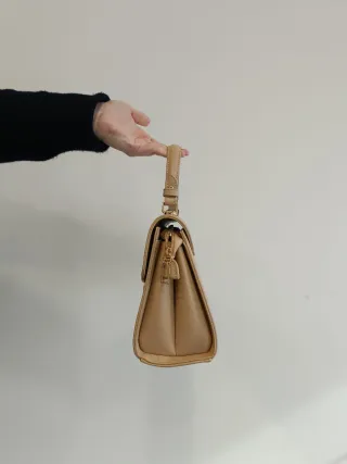 Bolso Caqui y Blanco