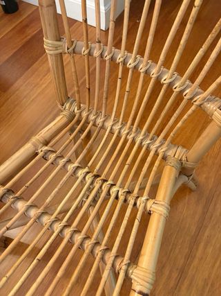 Silla butaca mimbre bambú