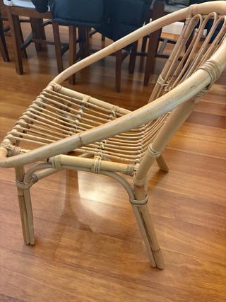 Silla butaca mimbre bambú