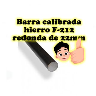 Barra Hierro F-212 Redonda Calibrada 22mm
