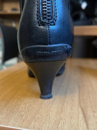 Stivali Miu Miu Archive in Pelle di Bufalo - Nero