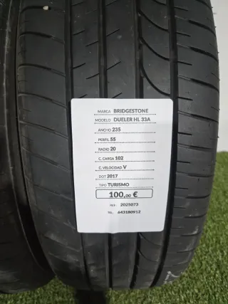 235 55 20 102V BRIDGESTONE DUELER HL33A