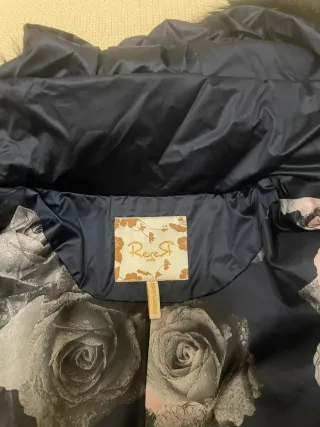 Abrigo Reves señora azul y rosa