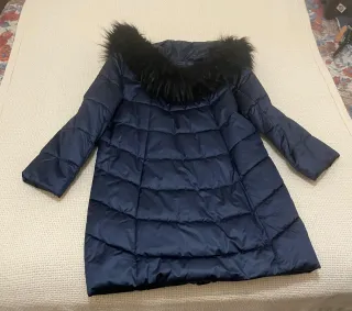 Abrigo Reves señora azul y rosa