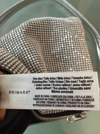 Borsetta glitter argento