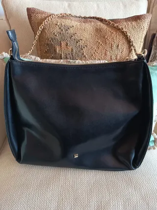 Bolso Purificación García Negro Cadena
