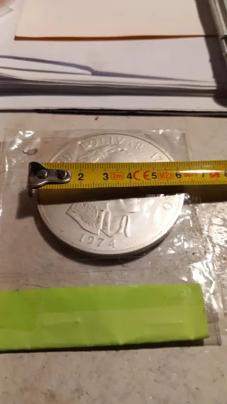 Moneda 20 Balboas Plata Panamá 1974