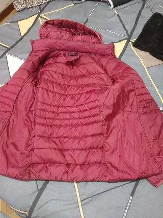 Cazadora acolchada roja talla L