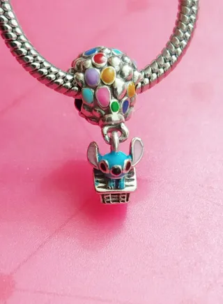 Charm Stitch Globo Multicolor de plata