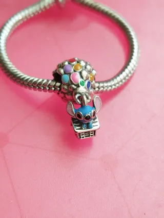 Charm Stitch Globo Multicolor de plata