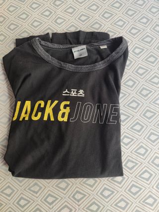 Camiseta Jack&Jones Negra Manga Larga