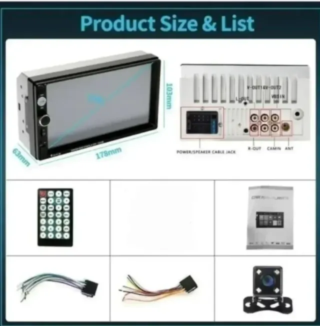 Radio 7" Android Auto CarPlay