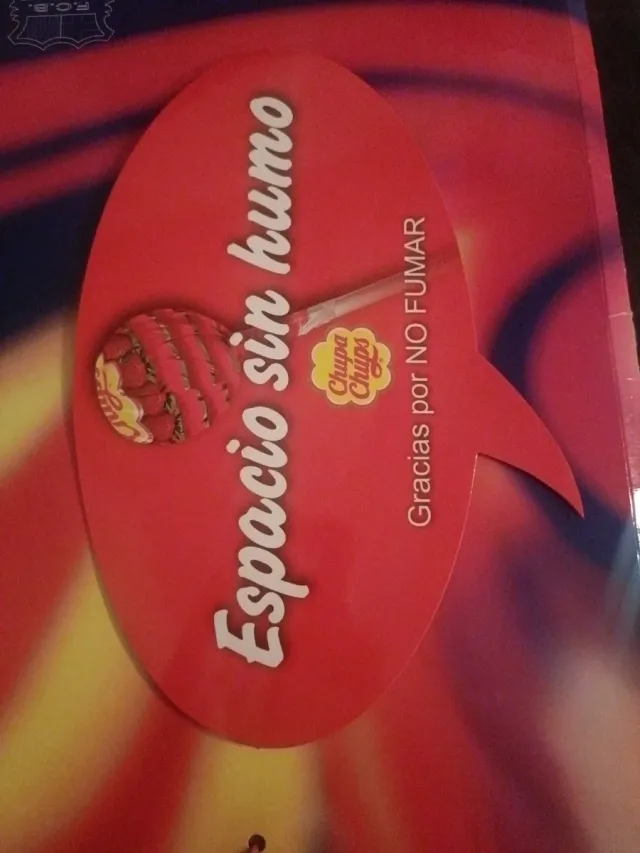 Adesivo Chupa Chups Spazio senza fumo